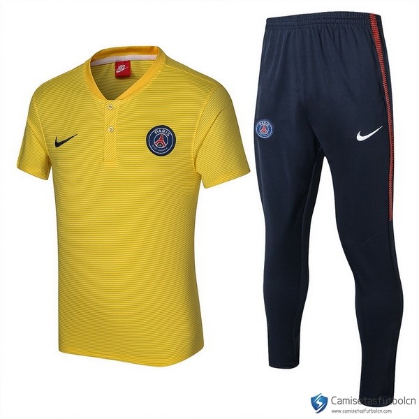 Polo Paris Saint Germain Conjunto Completo 2017-18 Amarillo